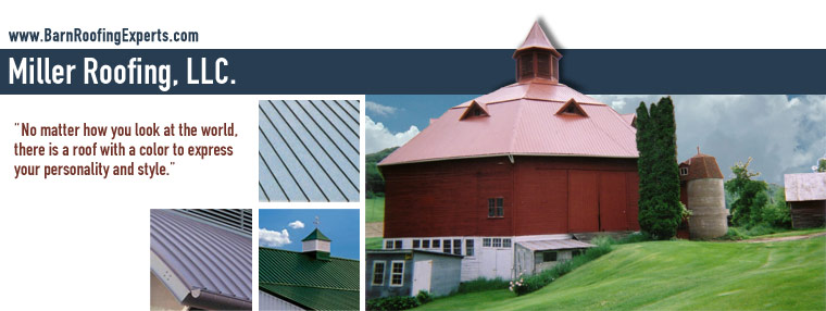 for the best barn roofing repair call miller roofing, llc.  we use amish craftsman and modern tools to repair your barn roof with a modern steel roof solution